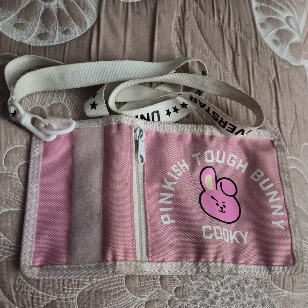 Pink Kids Crossbody Bag with Adjustable Strap